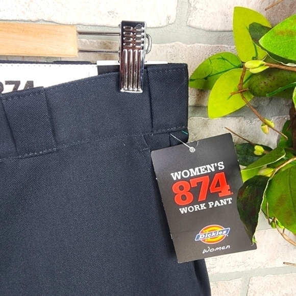 DICKIES 874 Original Fit Work Pants High Rise Size 6 Long - Picture 7 of 9